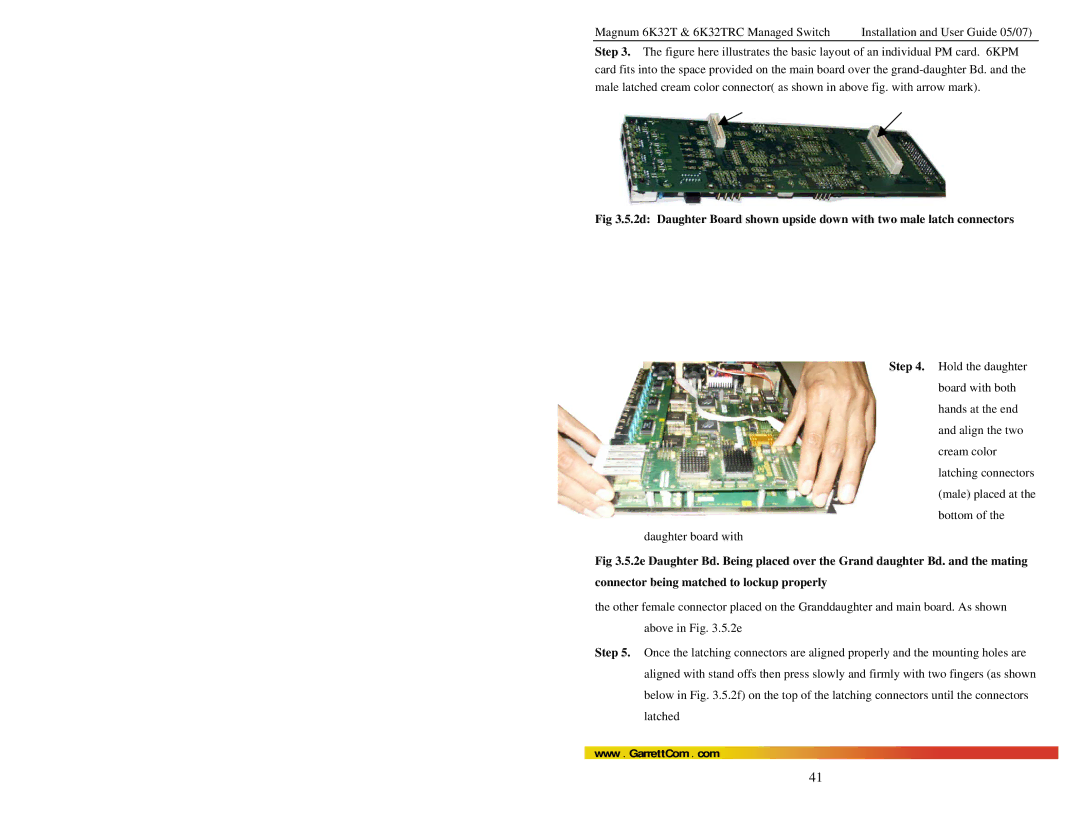 GarrettCom 6K32TRC user manual Www . GarrettCom . com 