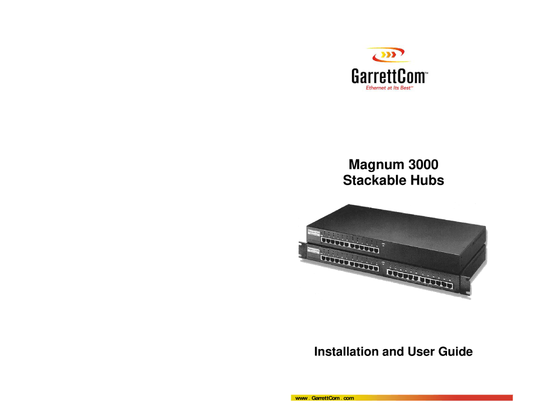 GarrettCom Magnum 3000 manual Magnum Stackable Hubs 