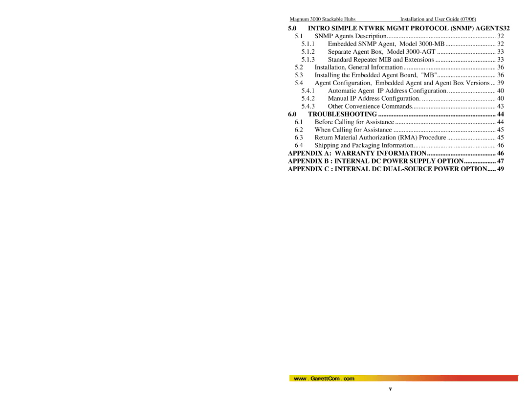 GarrettCom Magnum 3000 manual Intro Simple Ntwrk Mgmt Protocol Snmp AGENTS32 