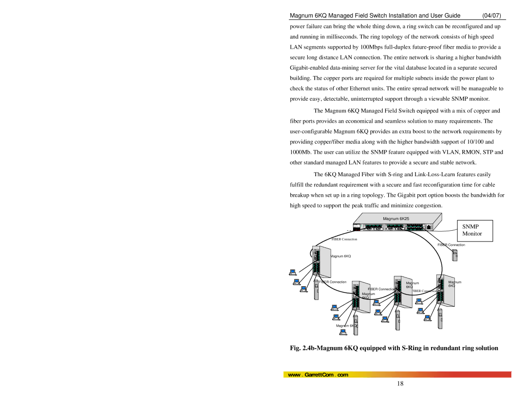 GarrettCom Magnum 6KQ manual Snmp 