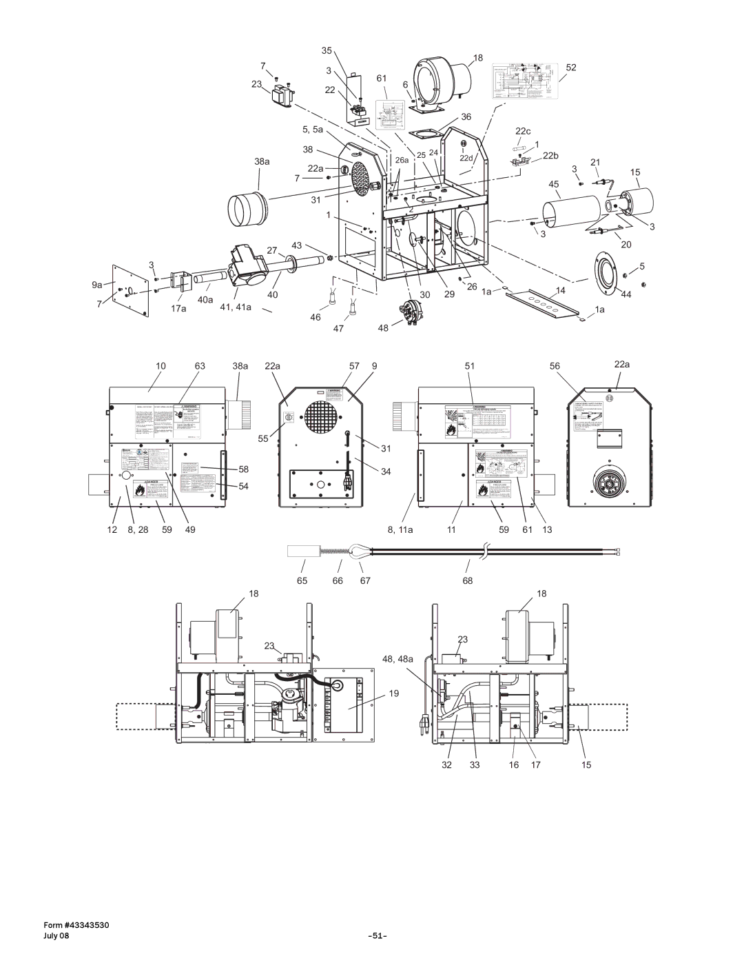 Gas-Fired Products 40, N7/L7, 100, 150, 175, 200 manual 22c 