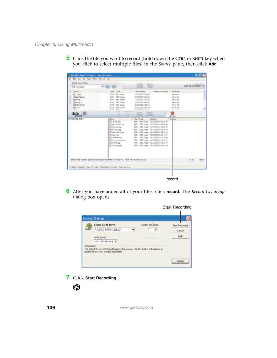 Gateway 1450 specifications 106 