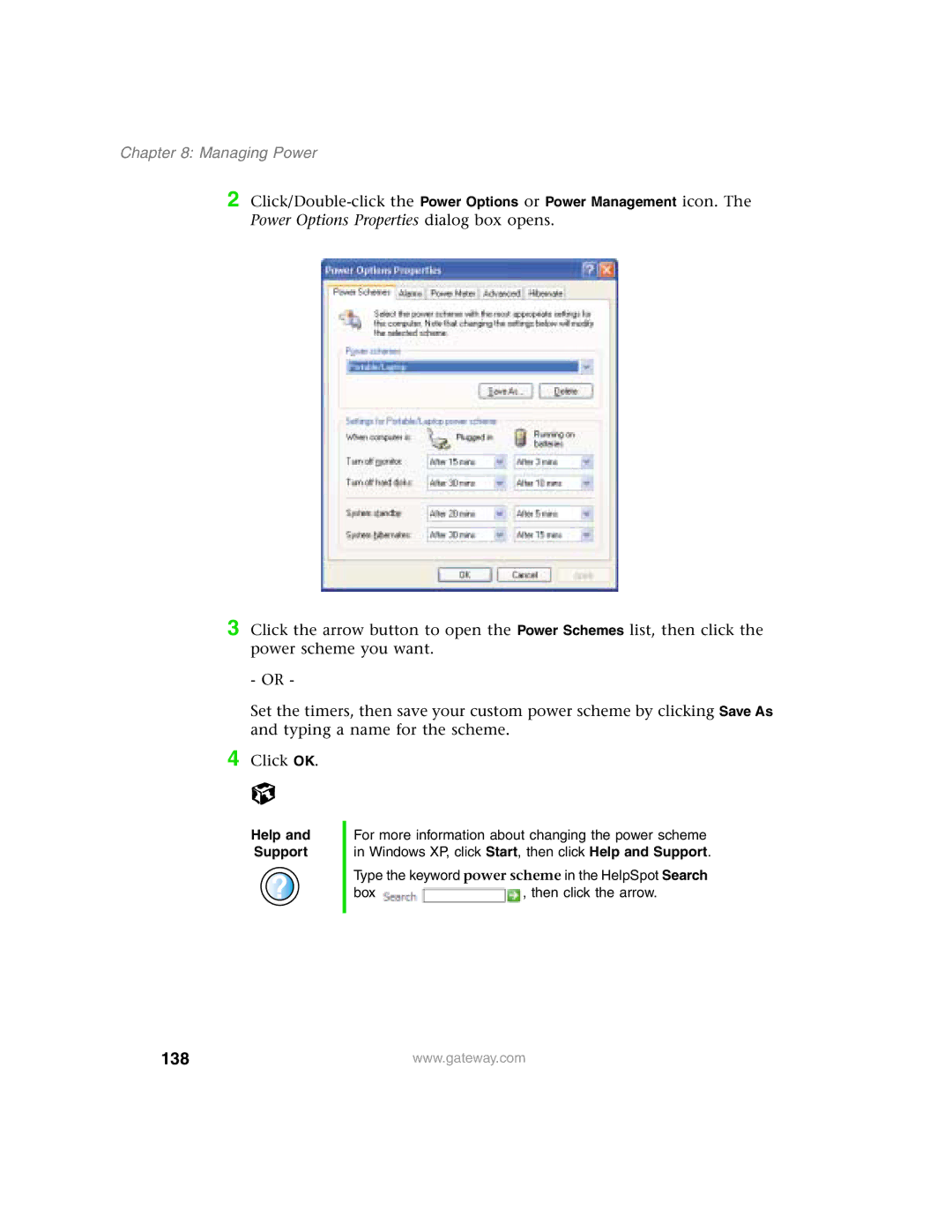 Gateway 1450 specifications 138 