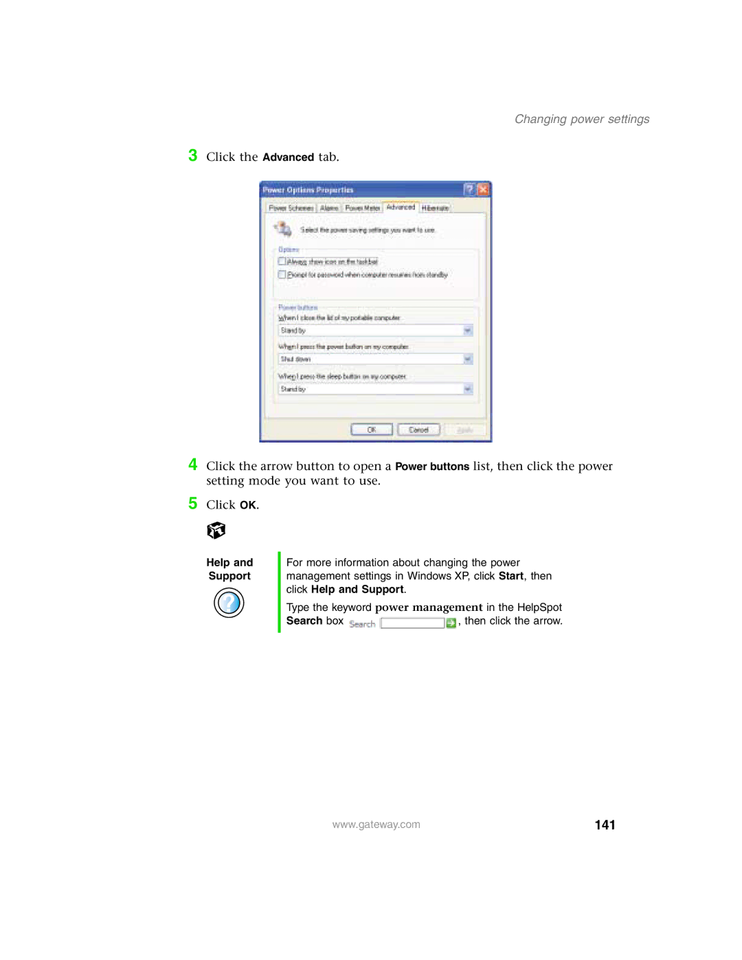 Gateway 1450 specifications 141 