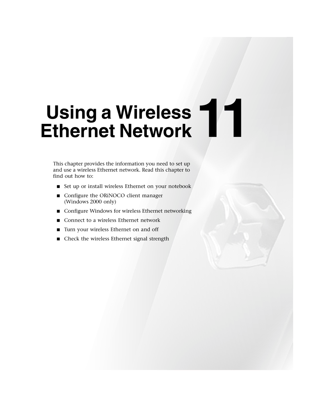 Gateway 1450 specifications Using a Wireless 11 Ethernet Network 