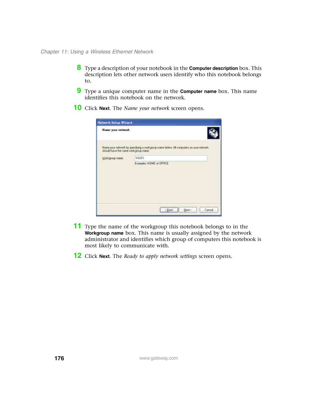 Gateway 1450 specifications 176 