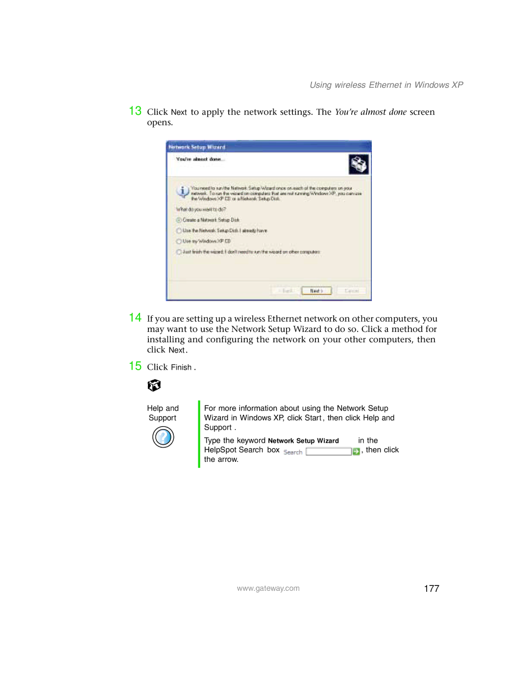 Gateway 1450 specifications 177 