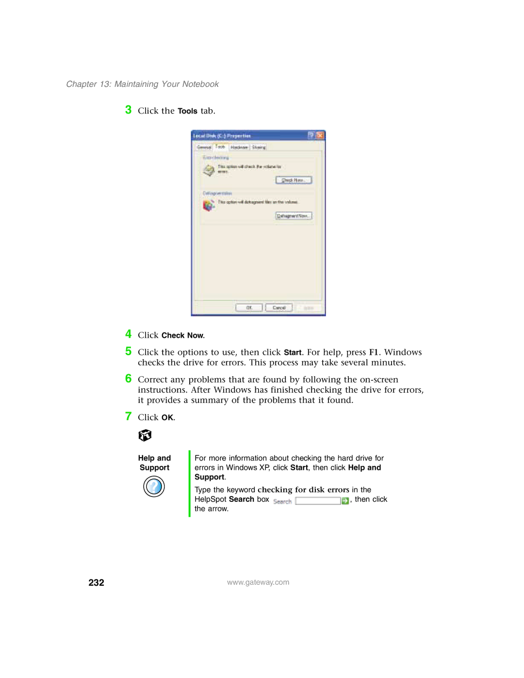 Gateway 1450 specifications 232 