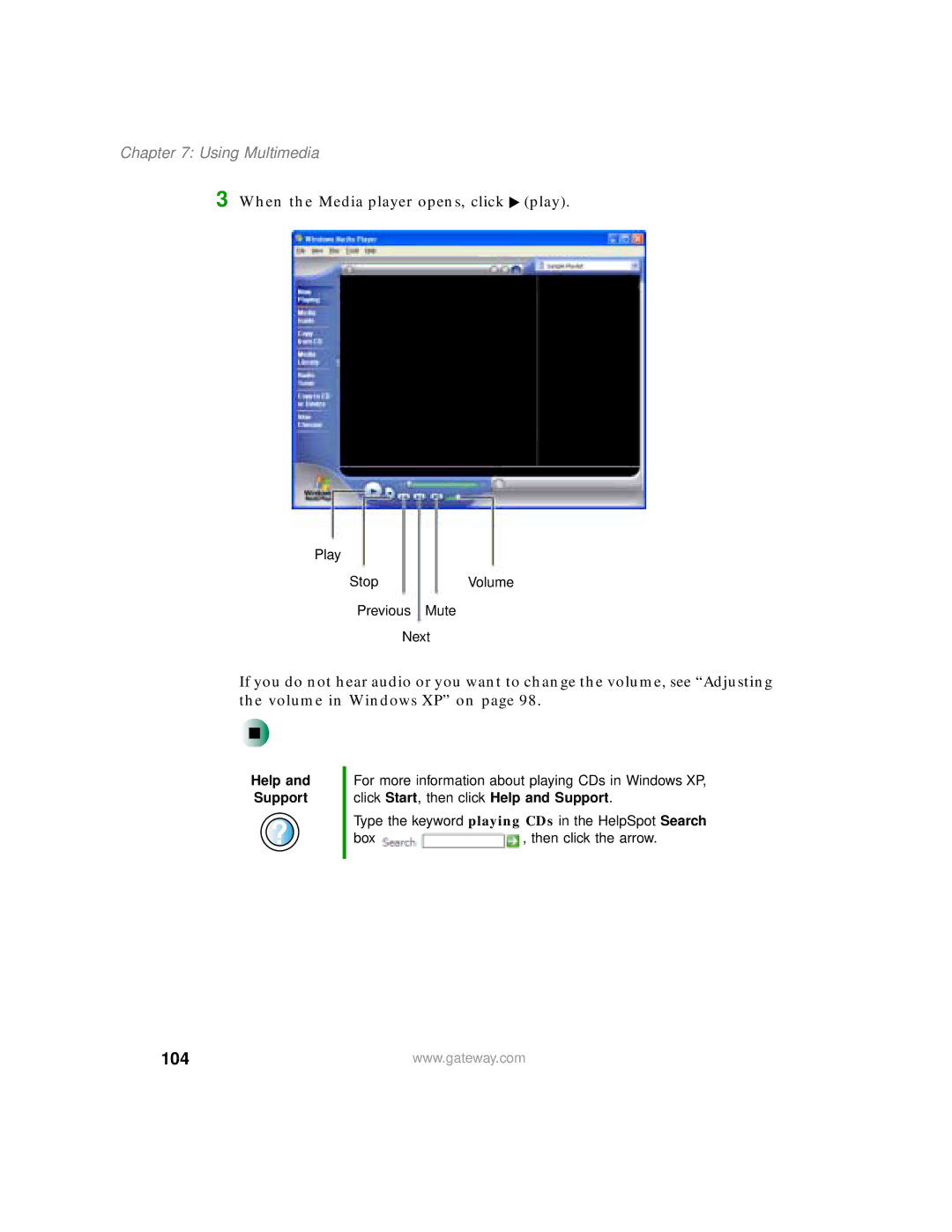 Gateway 200 manual 104 