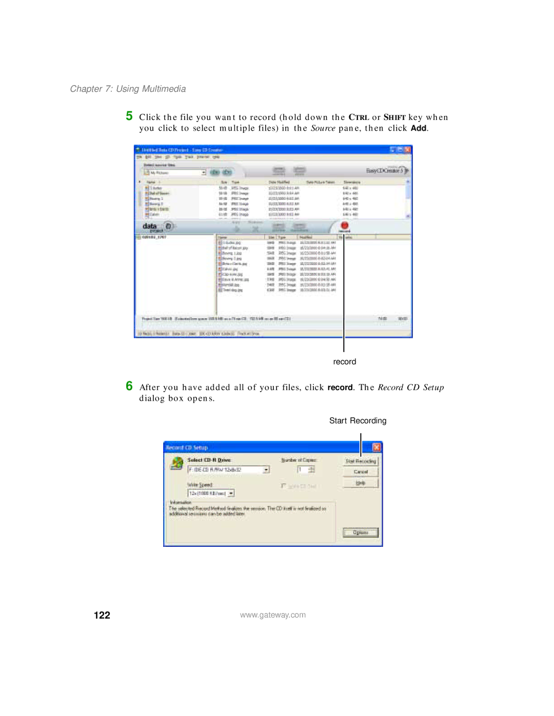 Gateway 200 manual 122 