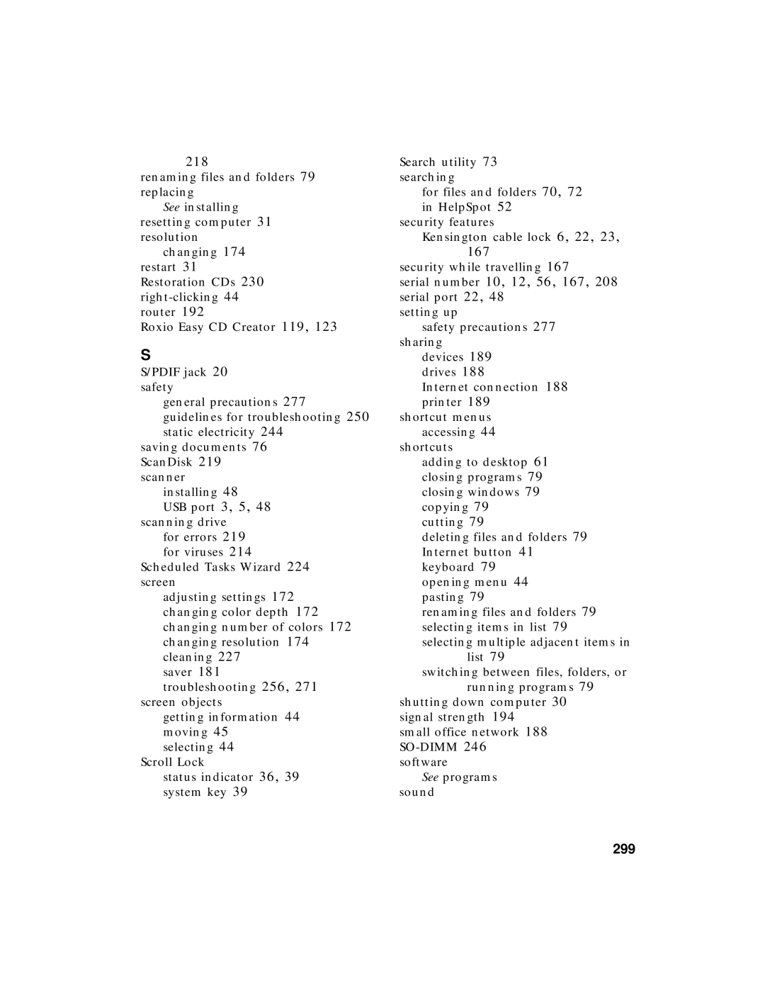 Gateway 200 manual 167, 299 