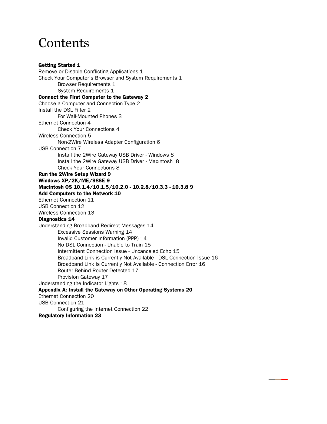 Gateway 2701HG-B manual Contents 