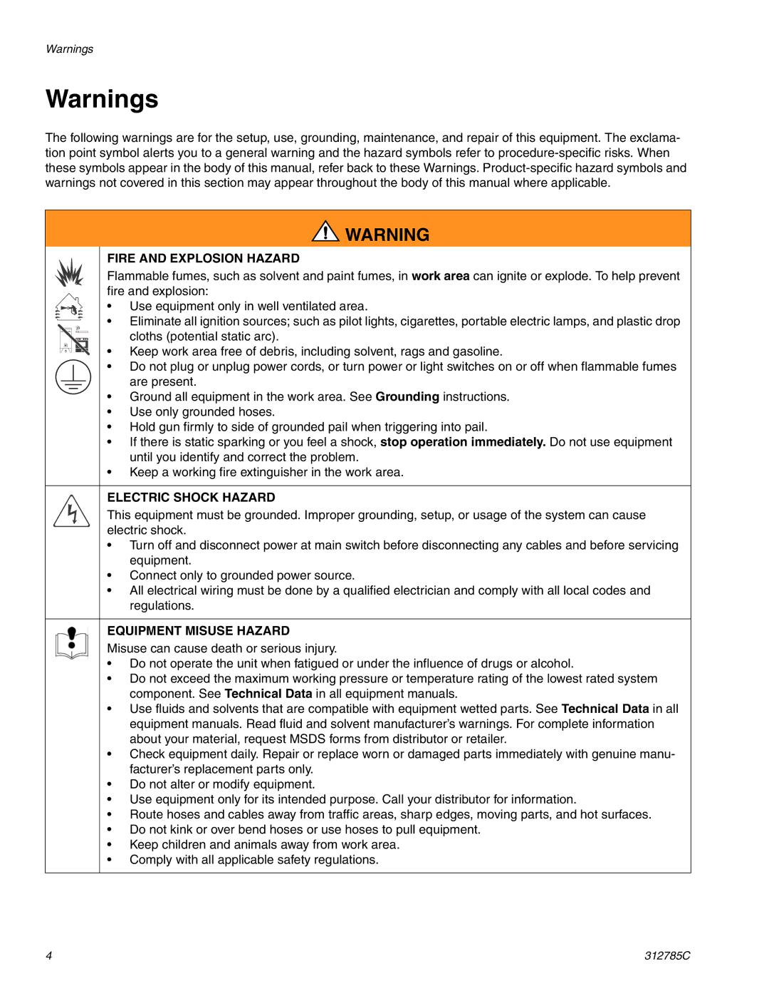 Gateway 312785C important safety instructions Fire and Explosion Hazard 