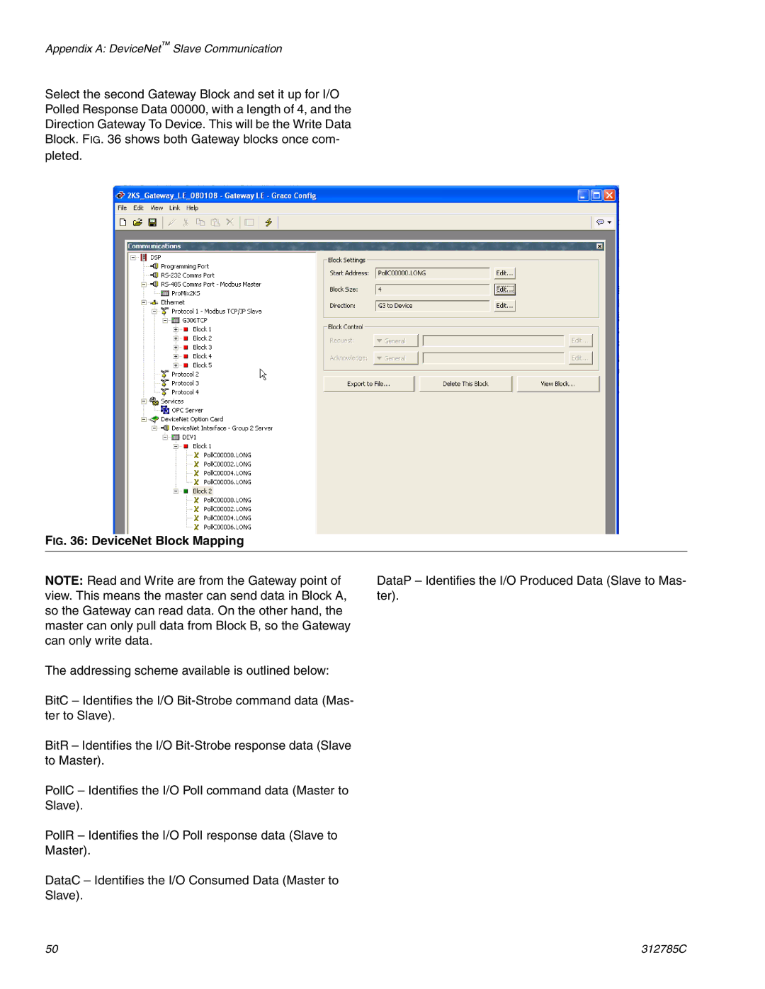 Gateway 312785C important safety instructions DeviceNet Block Mapping 