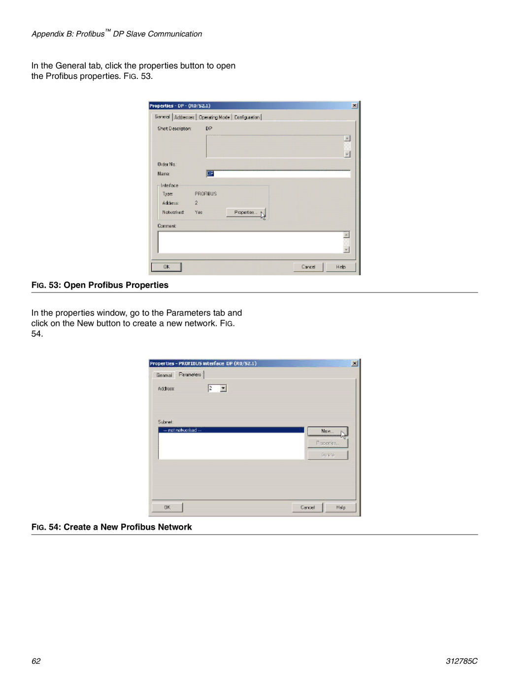 Gateway 312785C important safety instructions Open Profibus Properties 