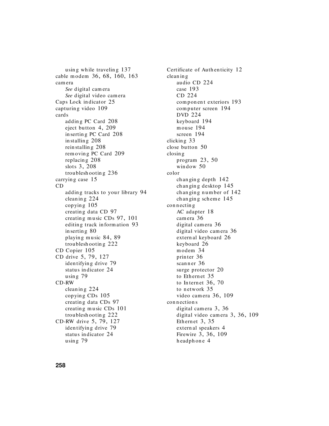 Gateway 400 manual 258 