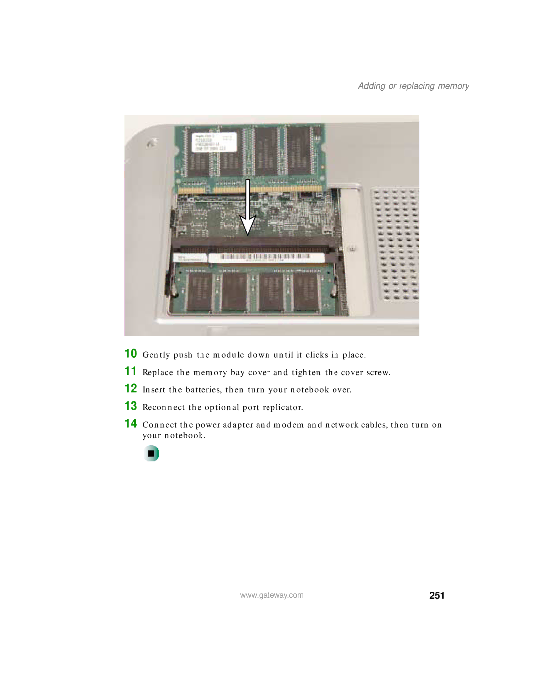 Gateway 450 manual 251 