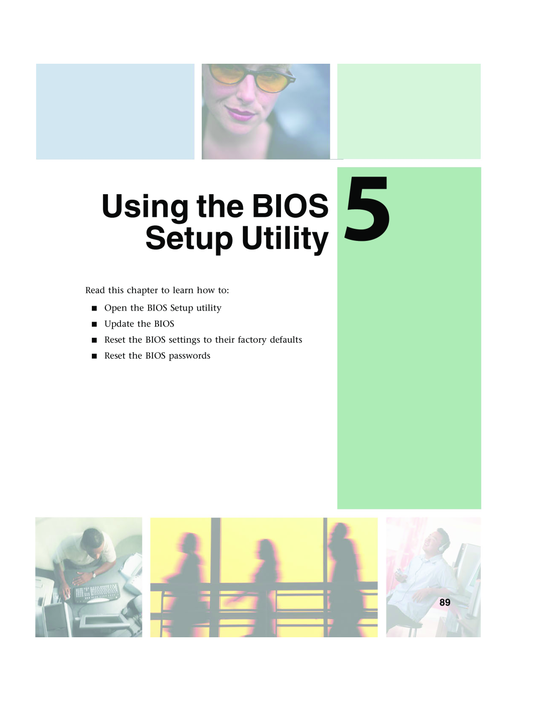 Gateway 955 manual Using the BIOS Setup Utility, Read this chapter to learn how to Open the BIOS Setup utility 