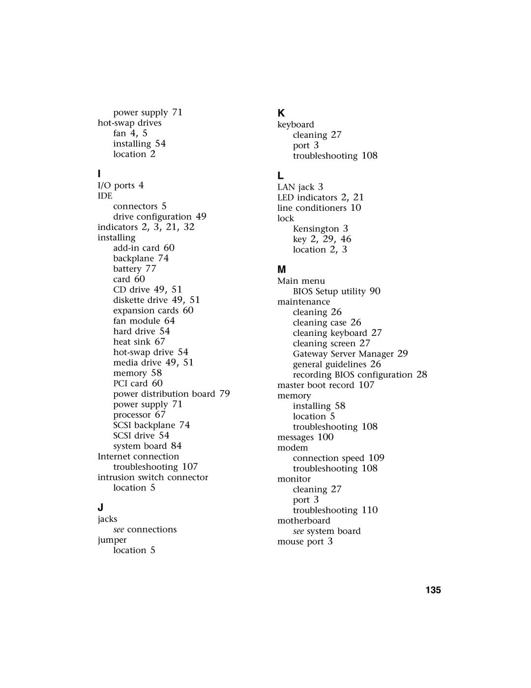 Gateway 955 manual 135, Ide 