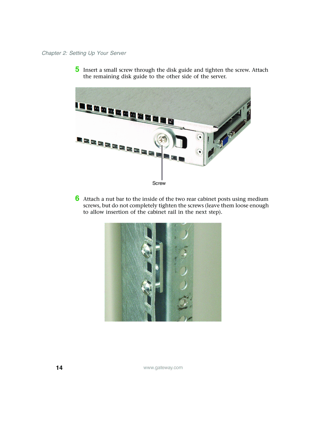 Gateway 955 manual Setting Up Your Server 