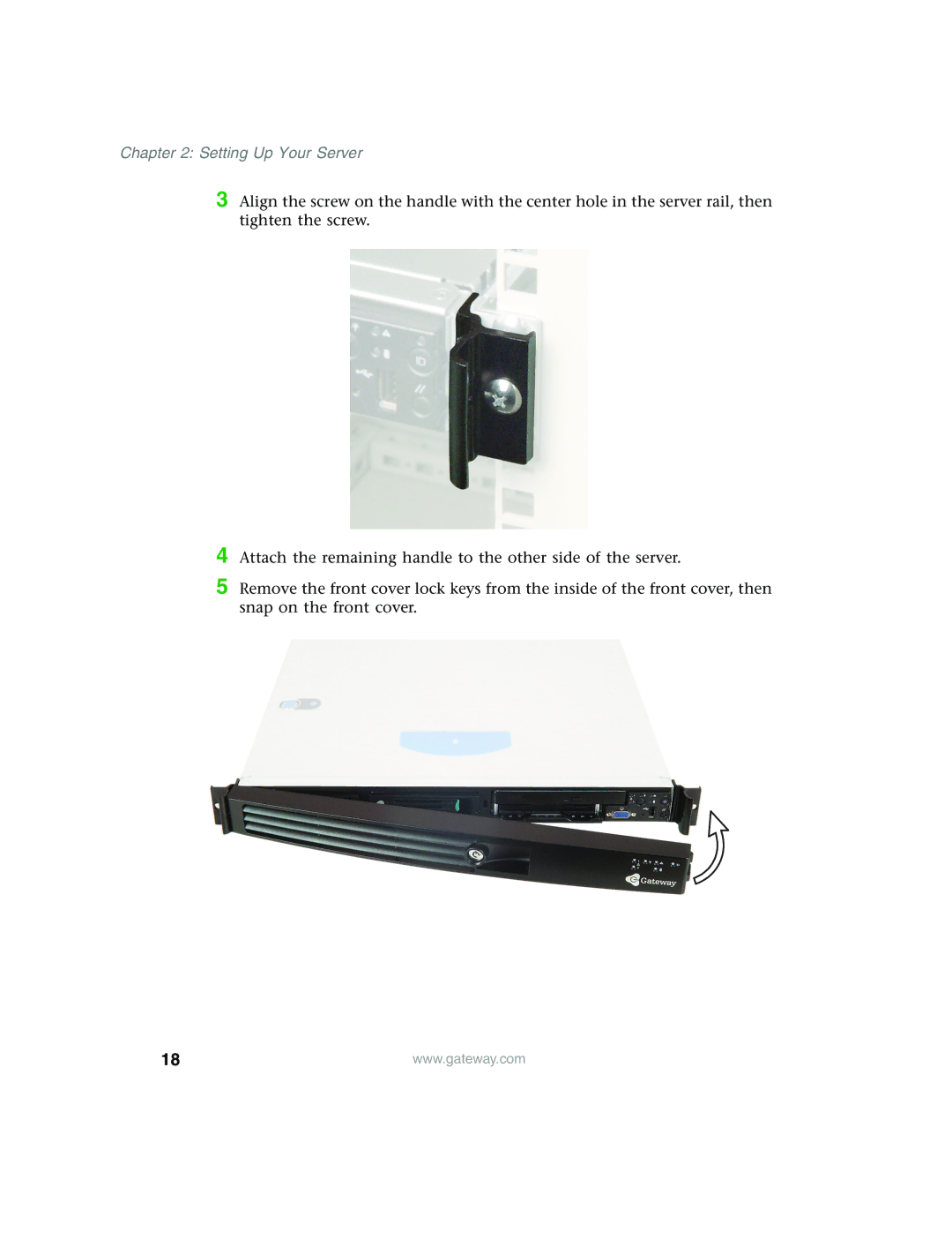 Gateway 955 manual Setting Up Your Server 