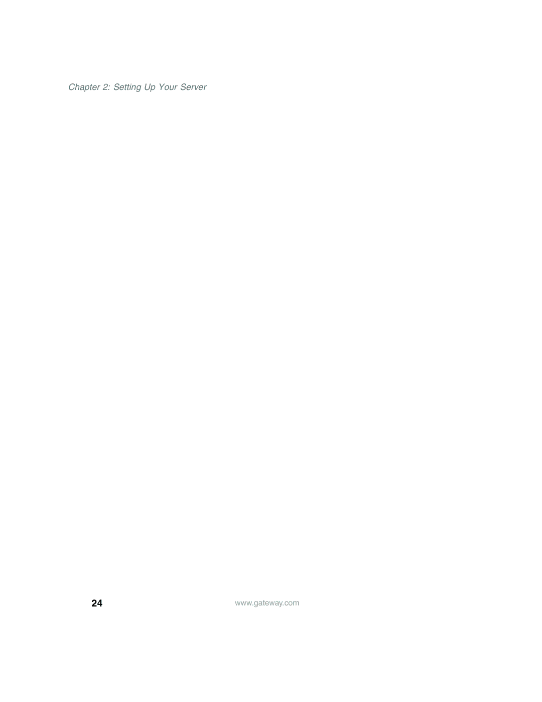Gateway 955 manual Setting Up Your Server 