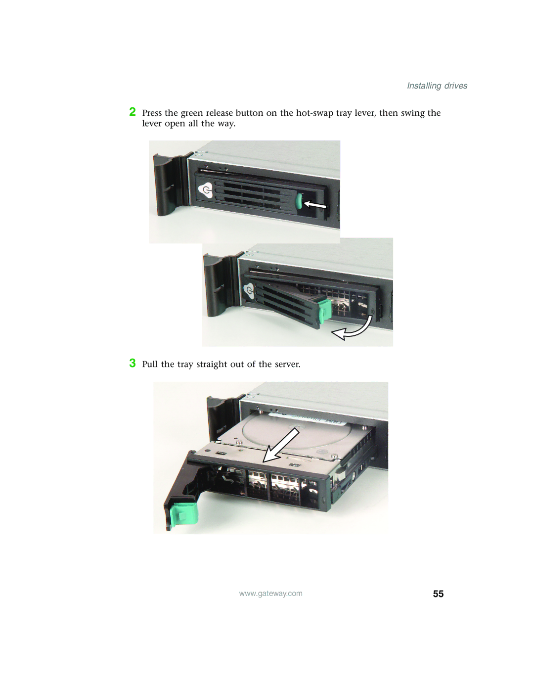 Gateway 955 manual Installing drives 