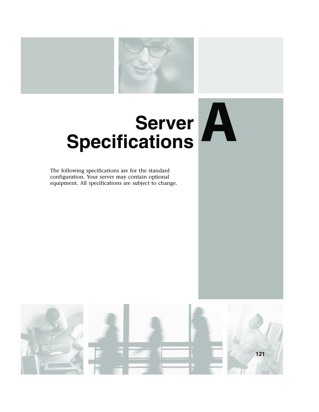 Gateway 960 manual SpecificationsServer a, 121 