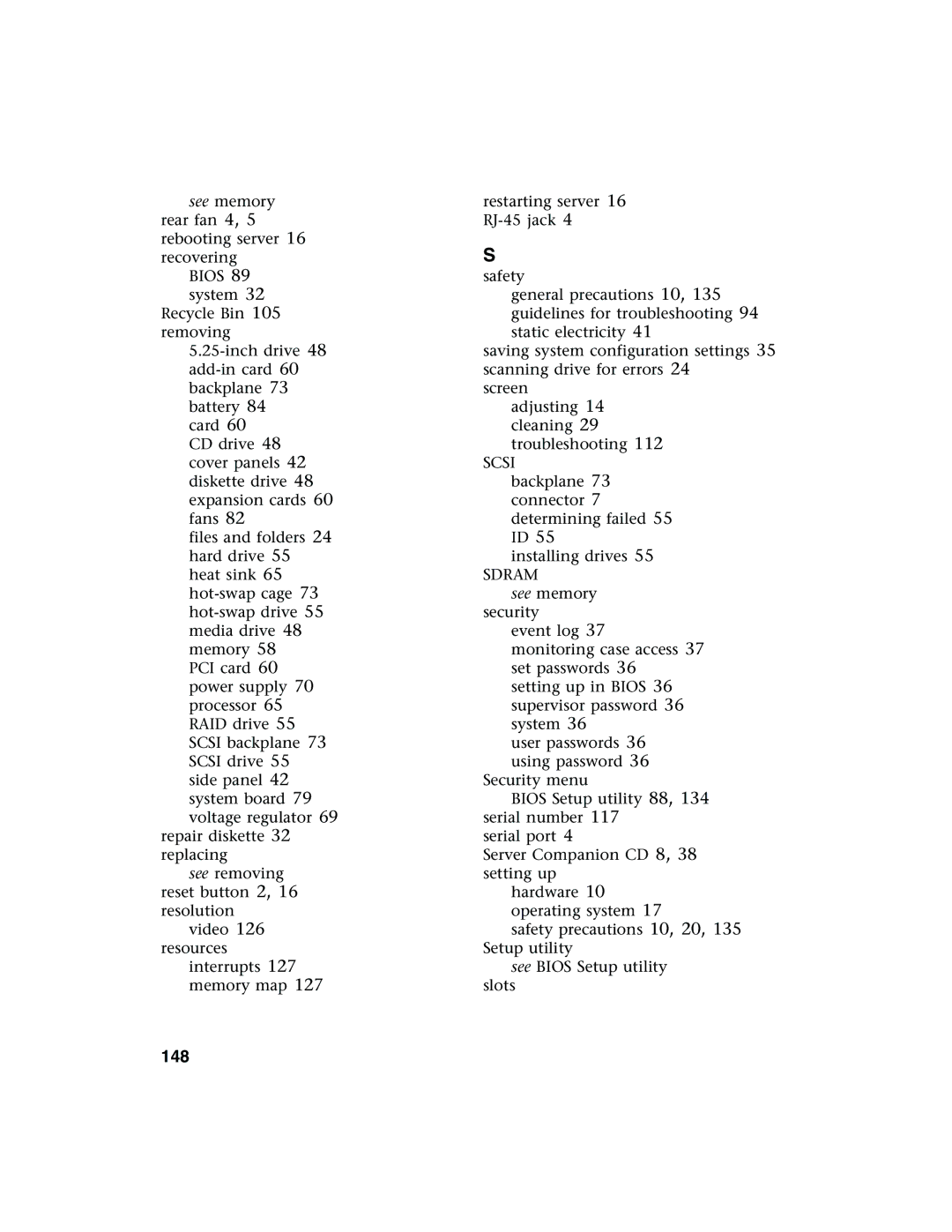 Gateway 960 manual 148, Sdram 