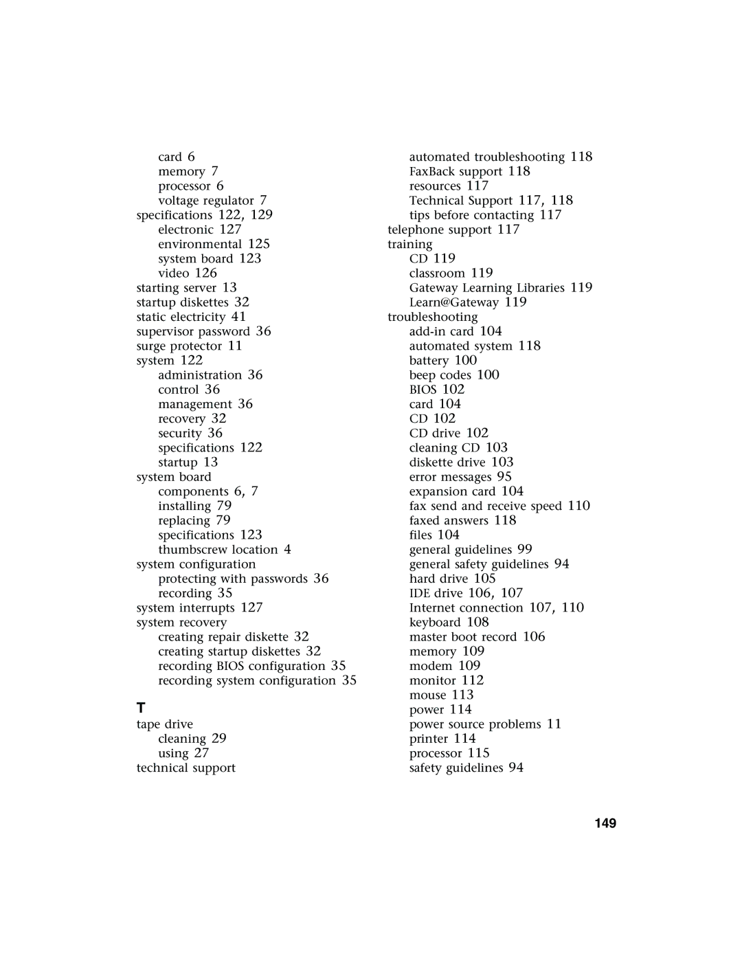 Gateway 960 manual 149 