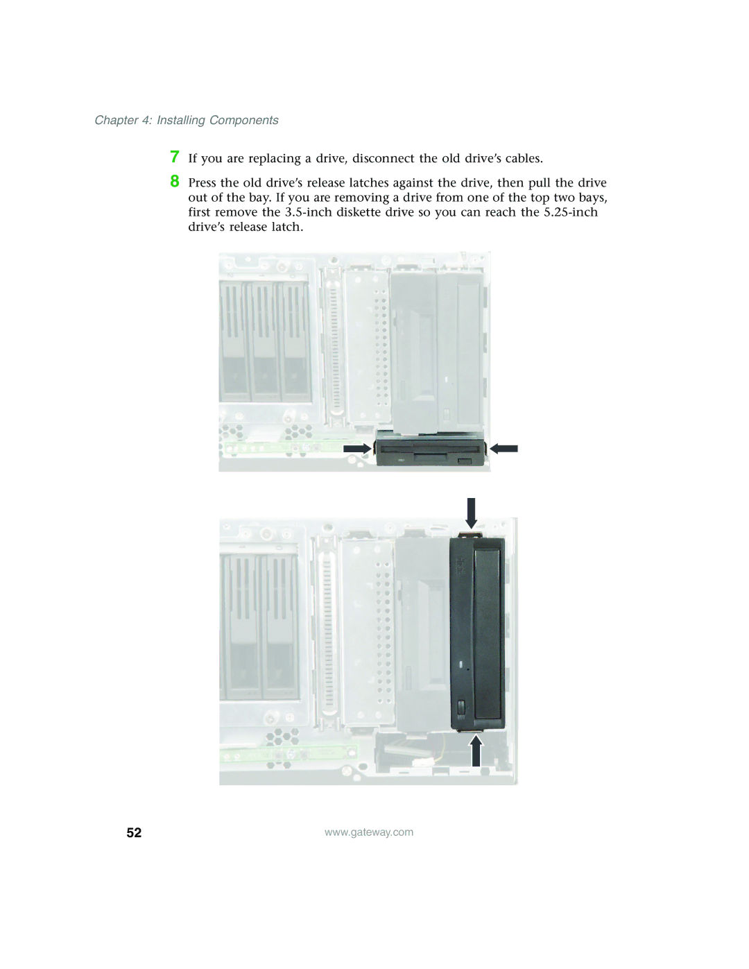 Gateway 960 manual Installing Components 