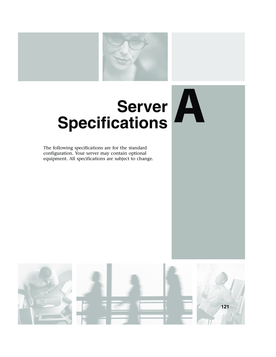 Gateway 960 manual SpecificationsServer A 