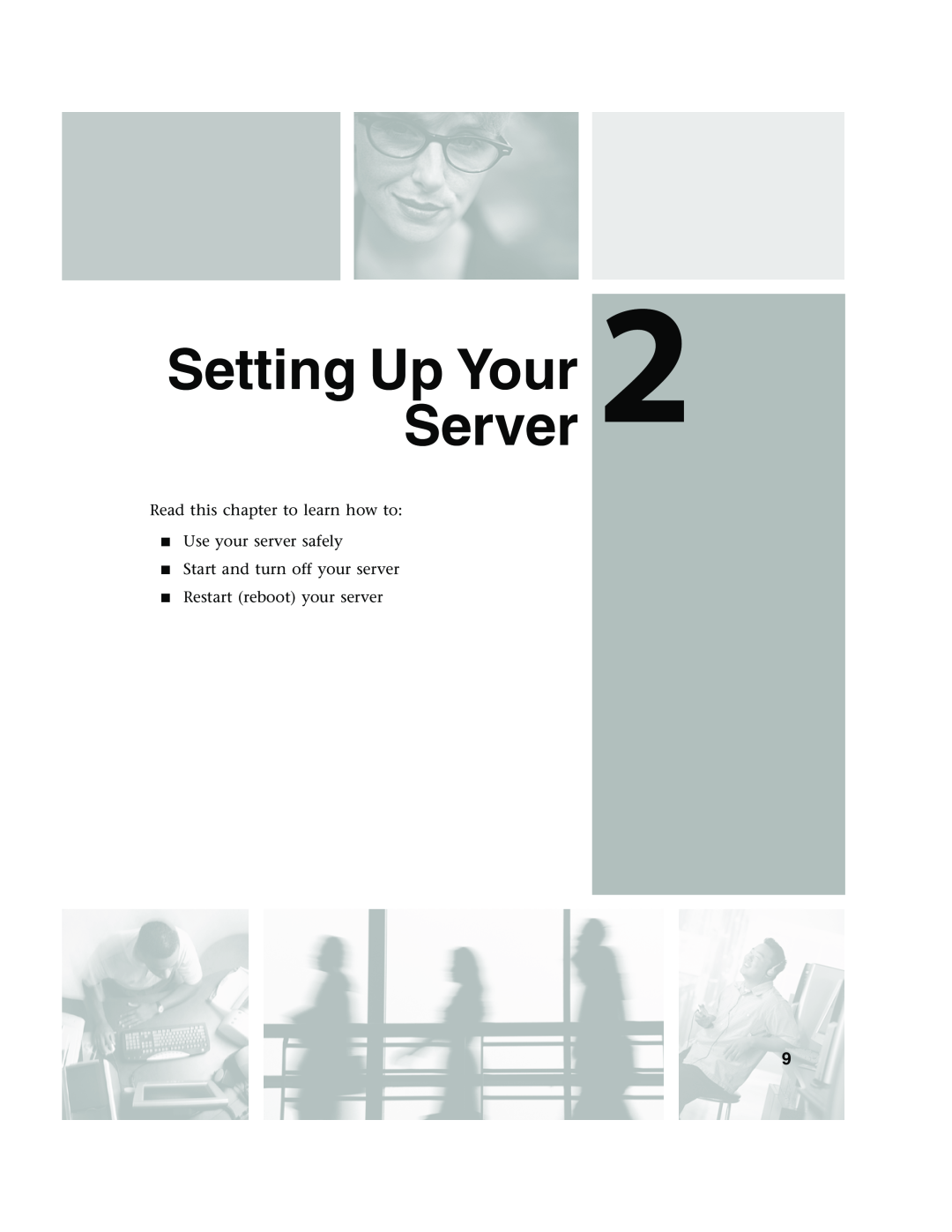 Gateway 960 manual Setting UpServerYour, Read this chapter to learn how to Use your server safely 