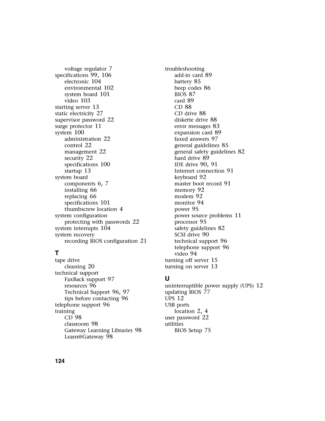 Gateway 980 manual 124 