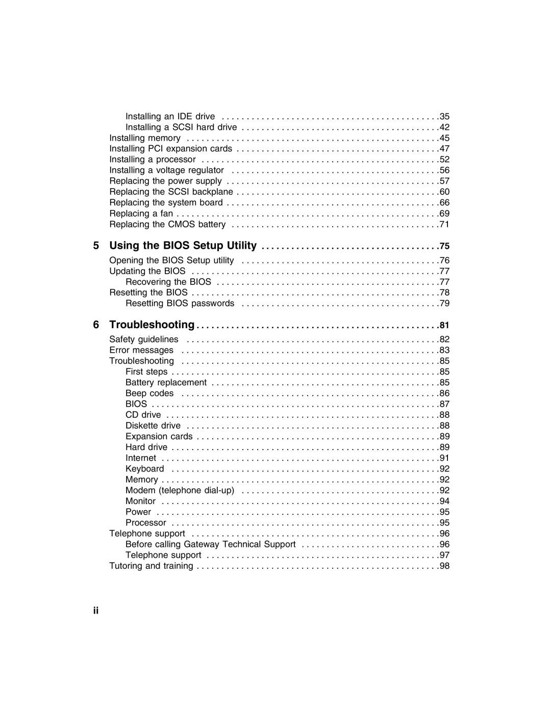 Gateway 980 manual Troubleshooting 