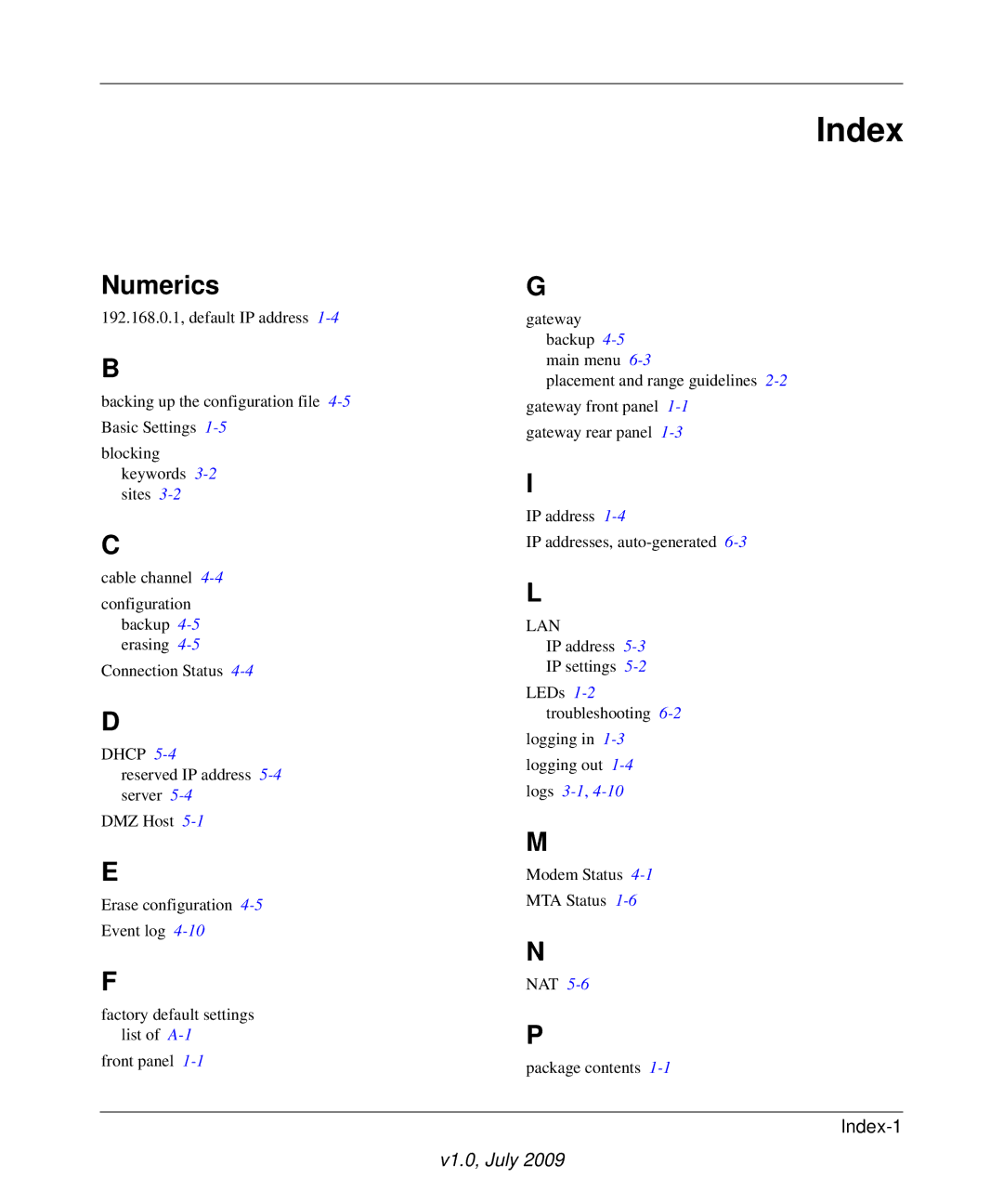 Gateway CG3000, CG3100 manual Index, Numerics 