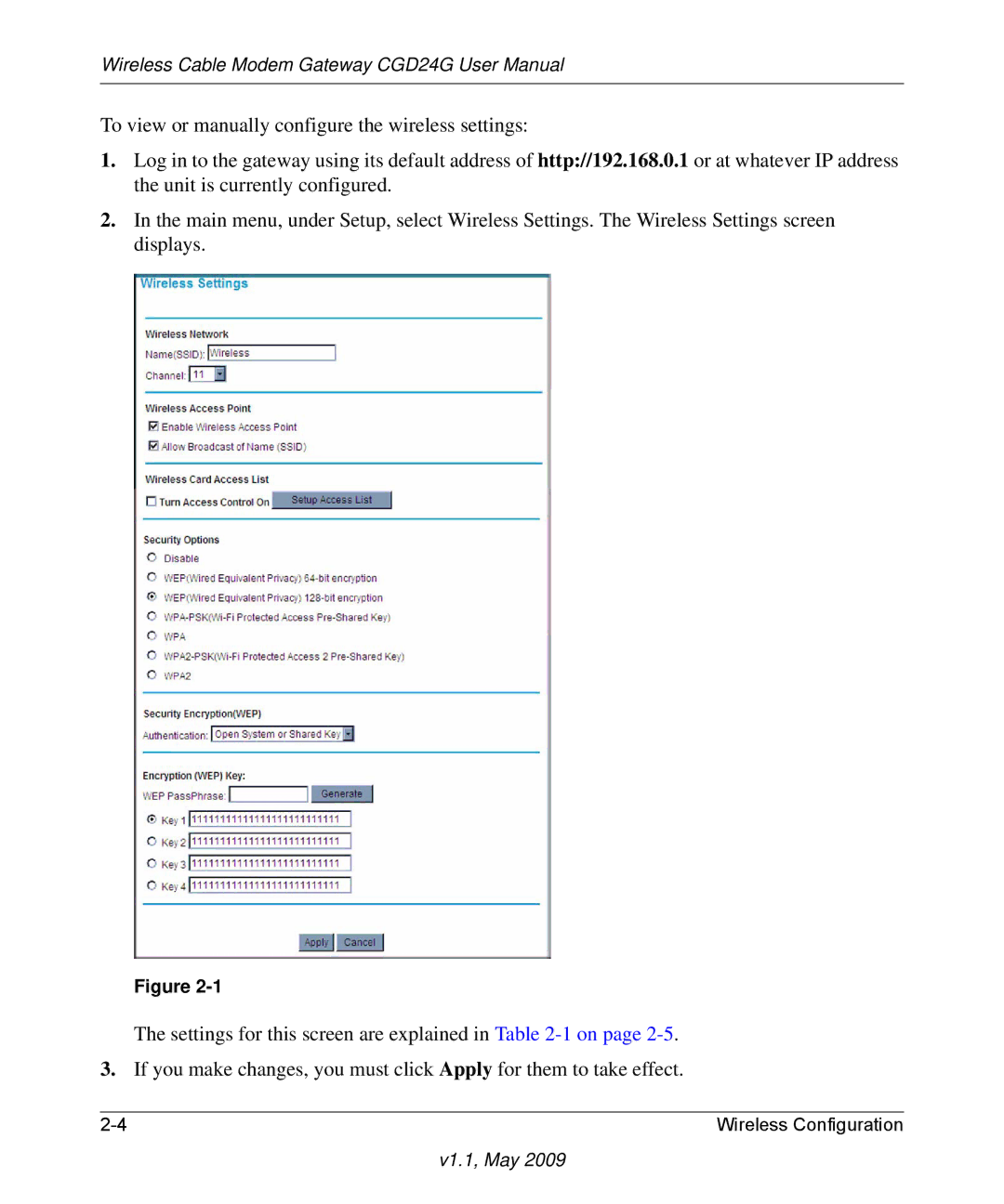 Gateway CGD24G user manual V1.1, May 