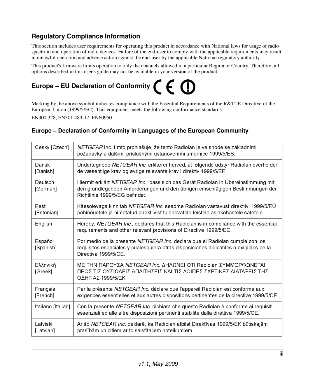 Gateway CGD24G user manual Regulatory Compliance Information 