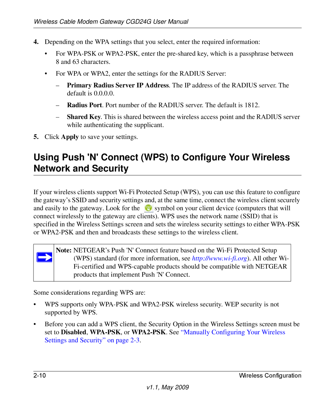 Gateway CGD24G user manual V1.1, May 