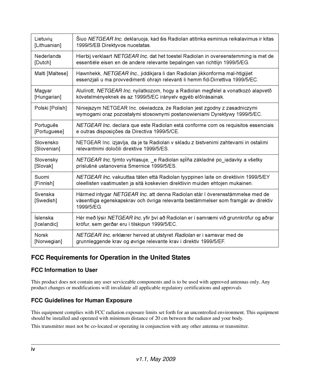 Gateway CGD24G user manual FCC Information to User, FCC Guidelines for Human Exposure 