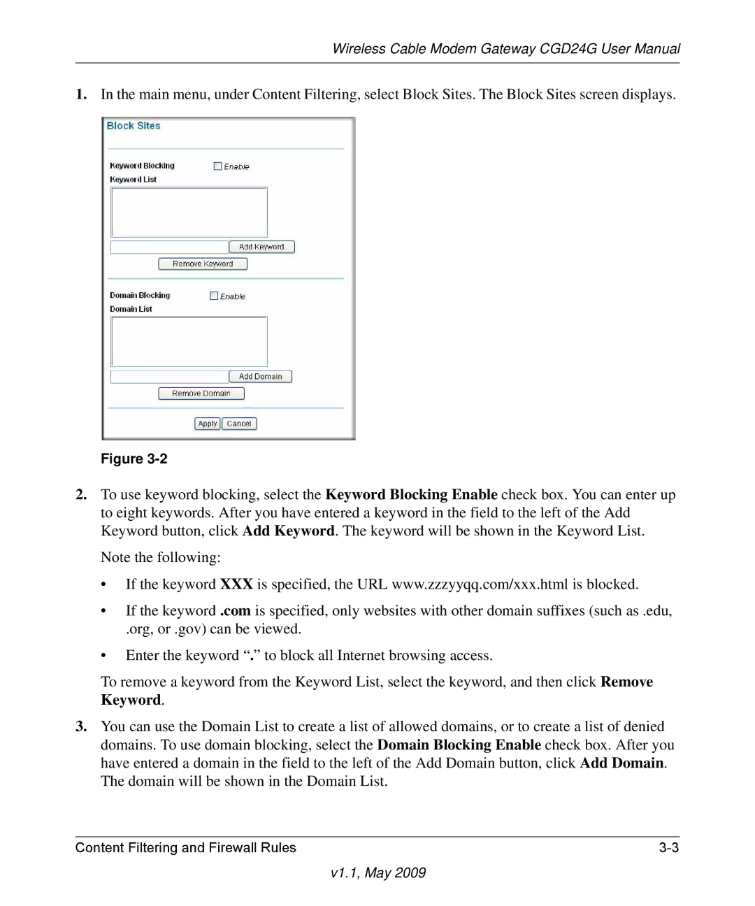 Gateway CGD24G user manual V1.1, May 