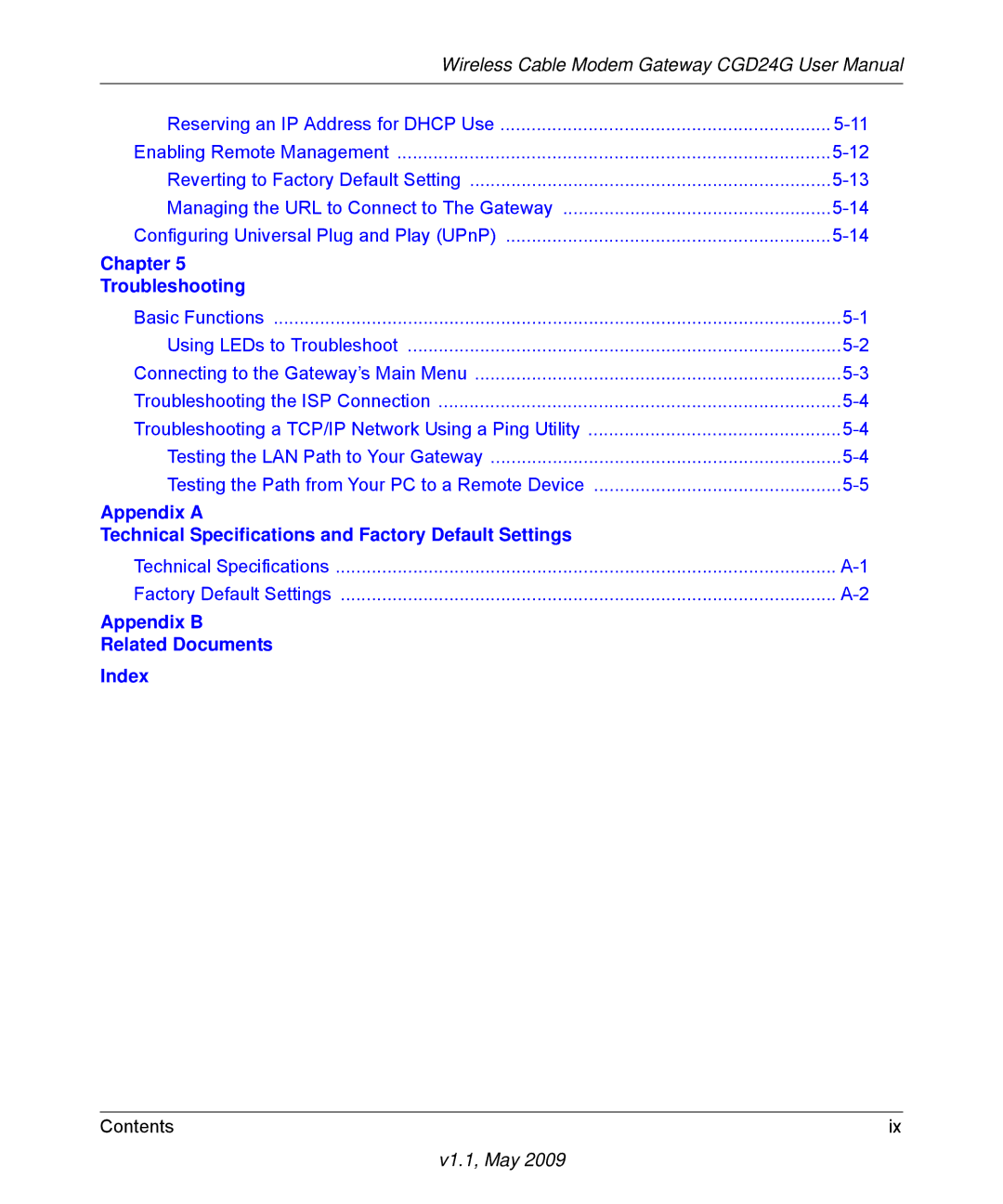 Gateway CGD24G user manual Appendix B Related Documents Index 