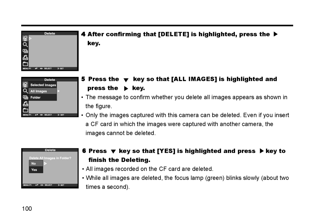 Gateway DC-M50 manual After confirming that Delete is highlighted, press Key Press 