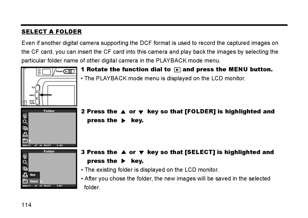 Gateway DC-M50 manual Select a Folder 