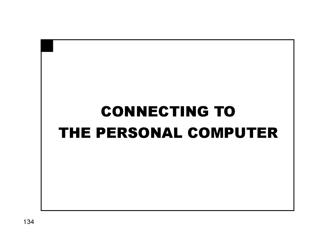 Gateway DC-M50 manual Connecting to Personal Computer 