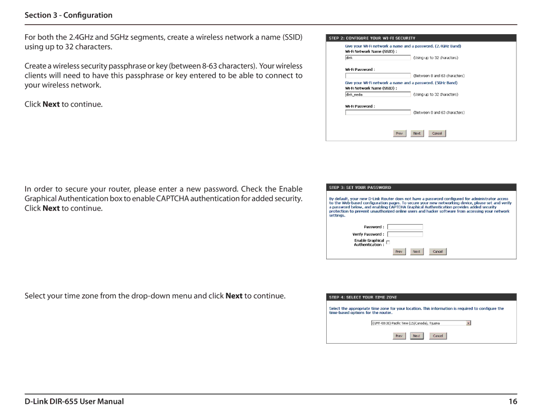 Gateway DIR-655 manual Configuration 