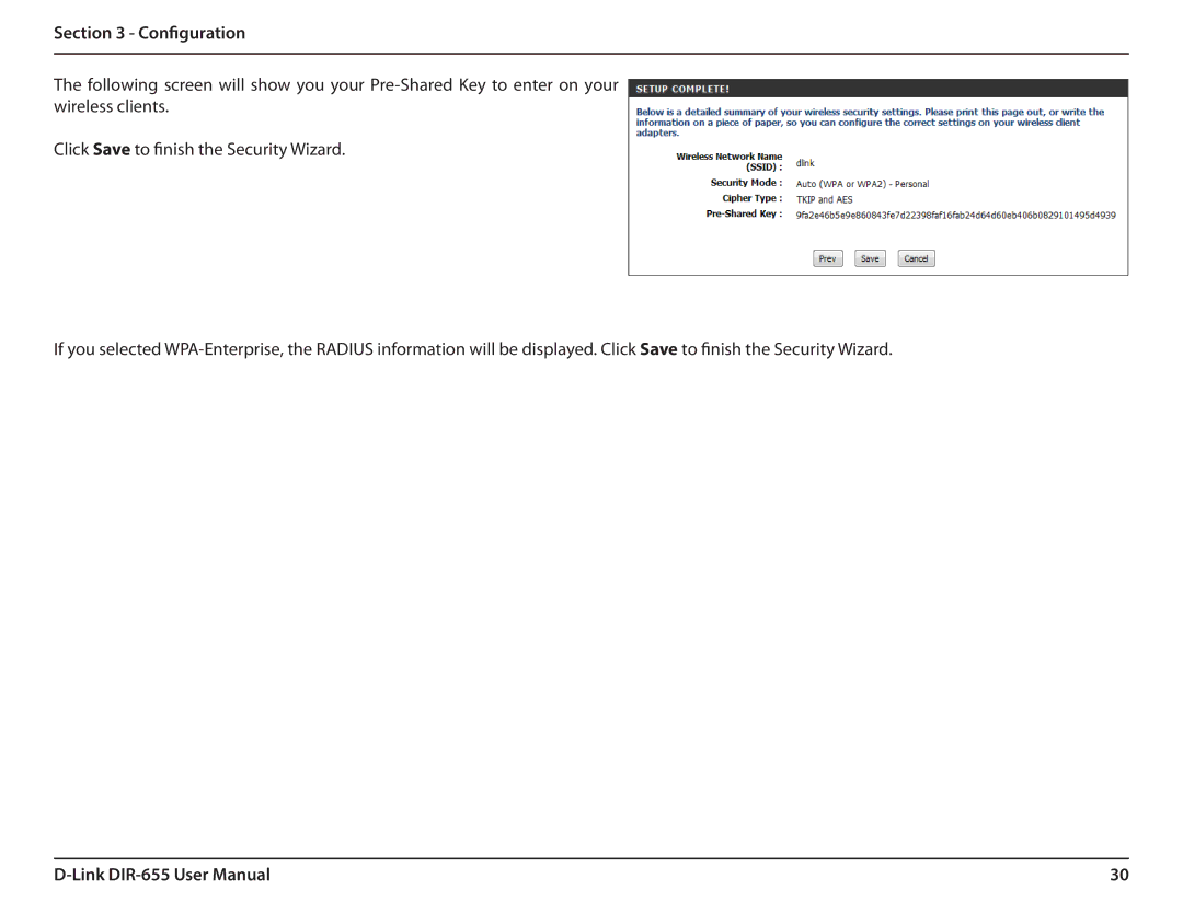 Gateway DIR-655 manual Configuration 