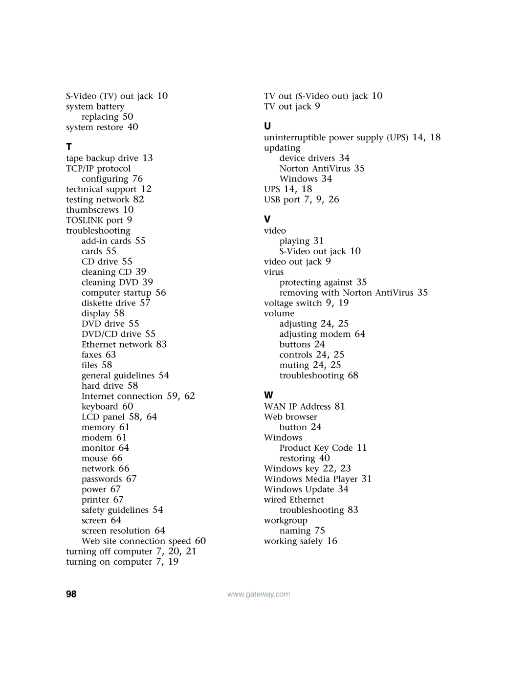 Gateway E4350 manual 