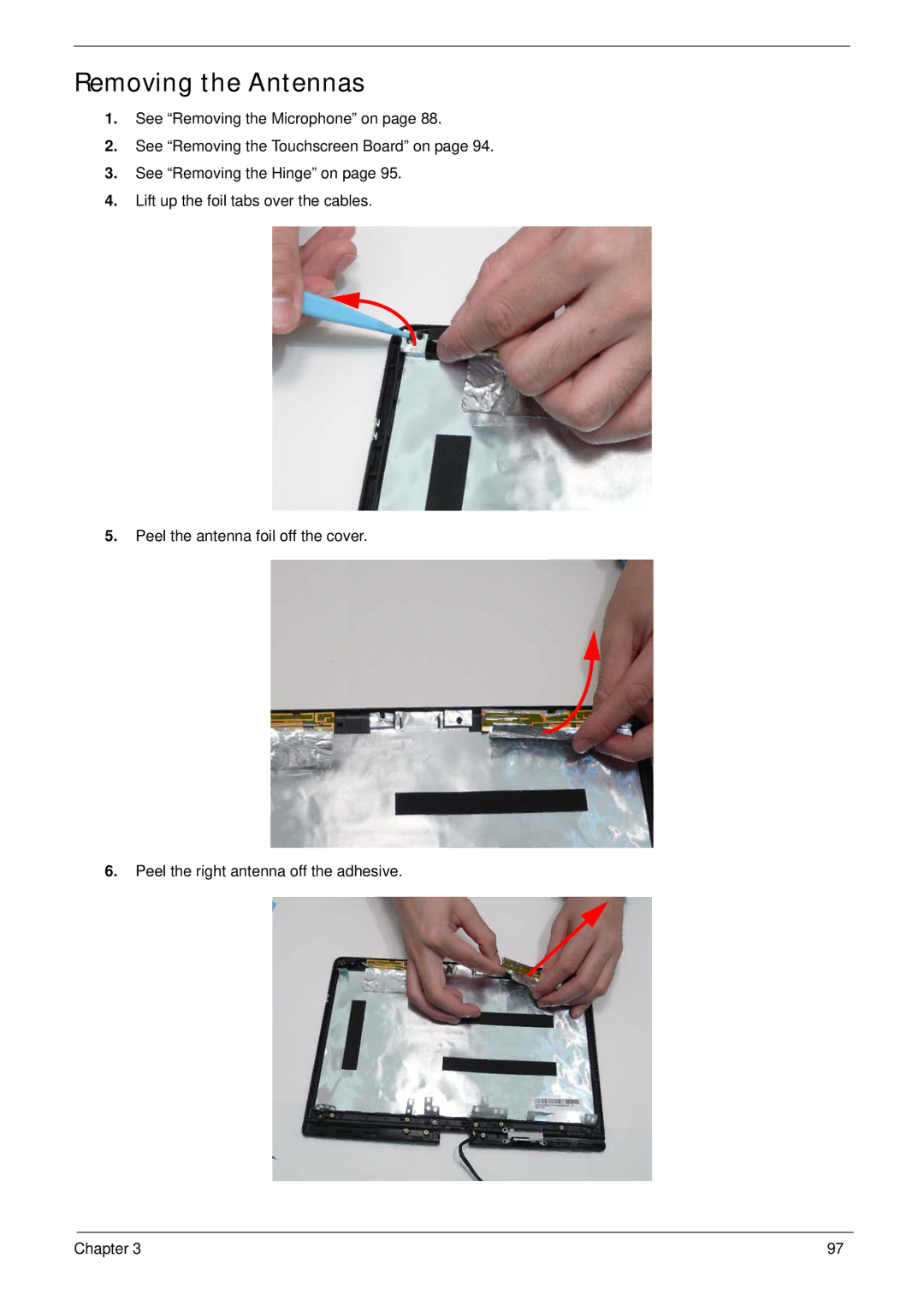 Gateway EC18T manual Removing the Antennas 