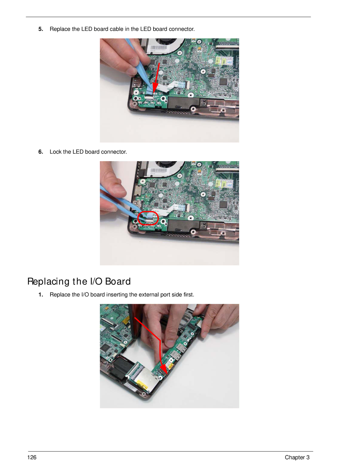 Gateway EC18T manual Replacing the I/O Board 